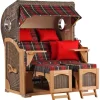 Strandkorb Rantum Teak PE Grey Dessin 529*GarWoh Hot