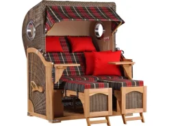 Strandkorb Rantum Teak PE Grey Dessin 529*GarWoh Hot