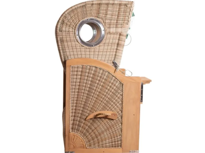 Strandkorb Rantum Teak PE Shell Dessin 551*GarWoh Best