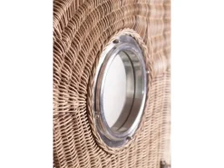 GarWoh Strandkörbe|Strandkorb Rantum Teak PE Shell Dessin 504