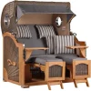 Strandkorb Rantum Grande Teak PE Grey Dessin 544*GarWoh New
