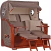Strandkorb Westerland Mahagoni Bullauge PE Grey Dessin 534*GarWoh Outlet
