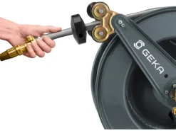 Schlauchaufroller mit Wasserschlauch 30 m Grau*Geka