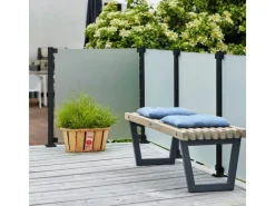 Glaszaun Element ESG satiniert 90 cm x 91 cm*Plus Sale