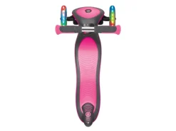 Globber Elite Deluxe Lights Tretroller Kinder 120/80 mm ABEC 5 3-Rädrig Höhenverstellbar LED-Rollen Dunkelblau* Best