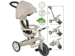 Fitnessgeräte|Globber Explorer Trike 4in1 Kinderwagen Dreirad und Laufrad 10/8,5 Zoll TPR-Sitz Höhenverstellbar Kokos