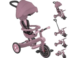 Globber Explorer Trike 4in1 Kinderwagen Dreirad und Laufrad 10/8,5 Zoll TPR-Sitz Höhenverstellbar Beere* Hot