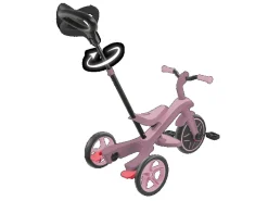 Globber Explorer Trike 4in1 Kinderwagen Dreirad und Laufrad 10/8,5 Zoll TPR-Sitz Höhenverstellbar Beere* Hot