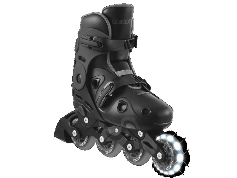 Fitnessgeräte|Globber Go Skates Inlineskates Kinder Verstellbar Gr. 34-37 ABEC 9 Leuchtrolle Geschwindigkeitsanpassung