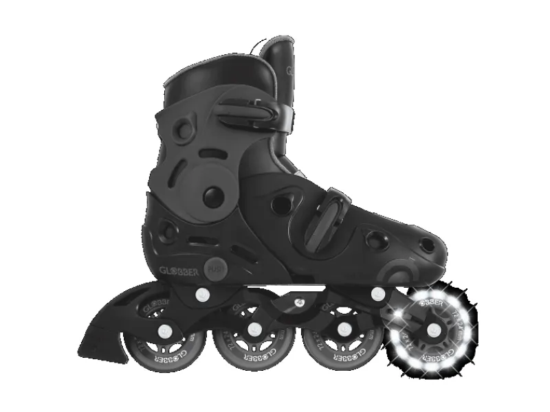 Fitnessgeräte|Globber Go Skates Inlineskates Kinder Verstellbar Gr. 34-37 ABEC 9 Leuchtrolle Geschwindigkeitsanpassung