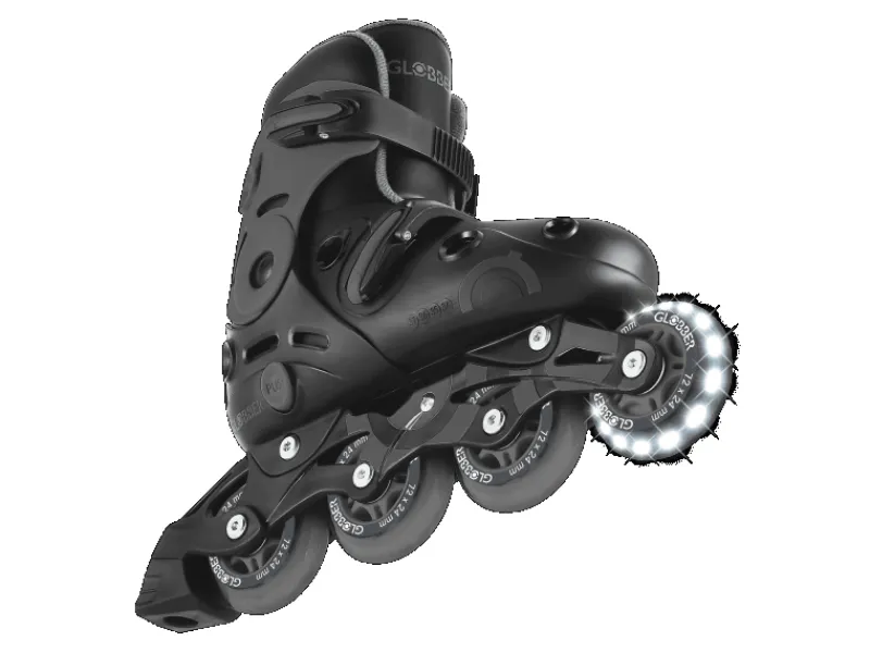 Fitnessgeräte|Globber Go Skates Inlineskates Kinder Verstellbar Gr. 34-37 ABEC 9 Leuchtrolle Geschwindigkeitsanpassung