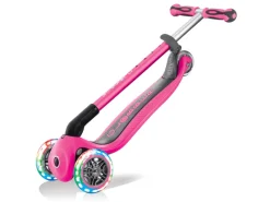 Globber Go-Up Deluxe Lights 3 in 1 Dreirad 120/80 mm ABEC 5 3-Rädrig Höhenverstellbar LED-Leuchtrollen*