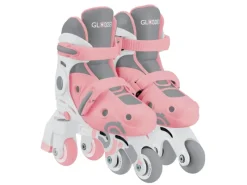 Quads|Globber Learning Skates 2in1 Inline- und Quad-Skates Kinder Verstellbar Gr.30-33 ABEC 9 Rollengröße 54x24 mm