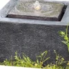 Wasserpumpe|Gartenbrunnen|Granimex Wasserspiel Quader Polyresin Anthrazit 50 cm x 50 cm x 30 cm