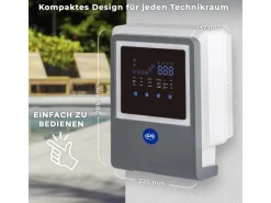 3 in 1 Salzelektrolyseanlage für Pools bis zu 100 m³ Grau*Gre New