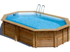 Echtholzpool Canelle 2 Oval 535 x 335 x 117 cm*Gre Clearance