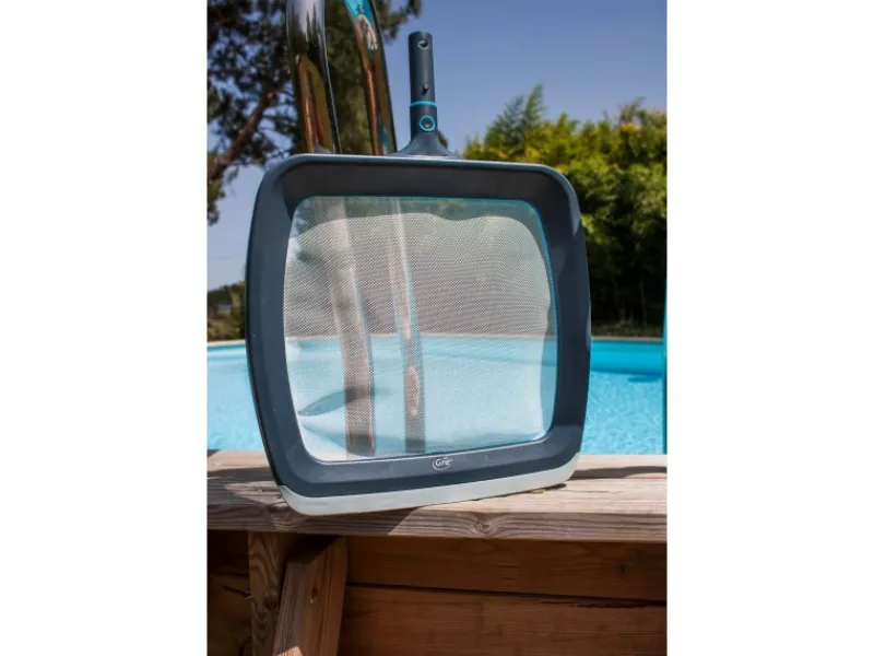 Gre Poolreinigung|Oberflächenkescher Aufsatz Graphite 38,5 cm x 52 cm