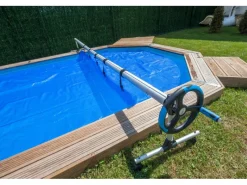 Planenaufroller aus Aluminium für Einbaubecken bis zu 5,50 m*Gre Clearance