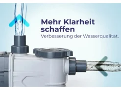 Poolpumpe 3/4 PS bis ca. 16.000 l/h 550 W Schwarz*Gre Online