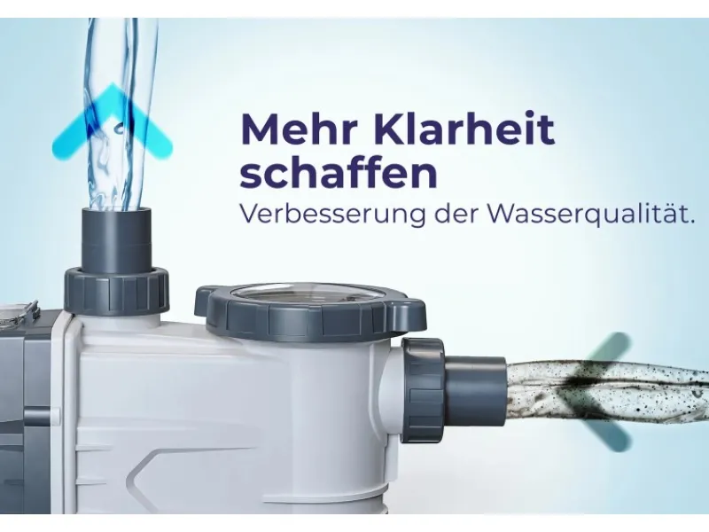 Poolpumpe 3/4 PS bis ca. 16.000 l/h 550 W Schwarz*Gre Online