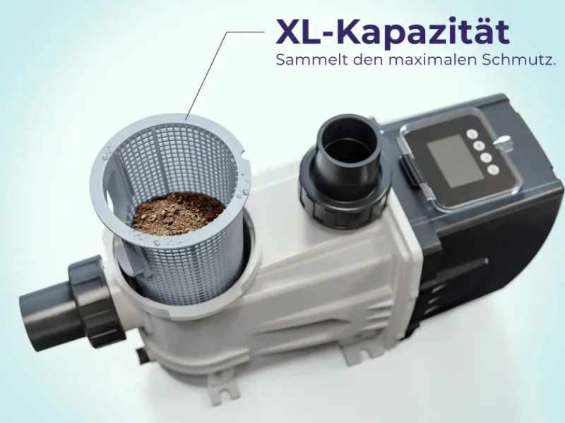 Poolpumpe 3/4 PS bis ca. 16.000 l/h 550 W Schwarz*Gre Online