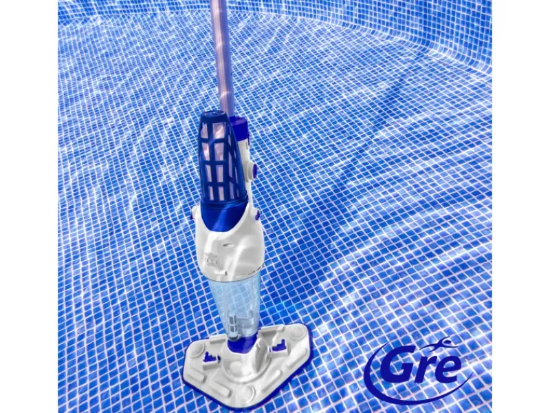 Gre Poolreinigung|Poolreiniger Electric Vac Plus für Pools und Spas Kabellos 36 W Weiß