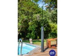 Gre Outdoor Duschen|Solardusche aus Aluminium 18 l Schwarz