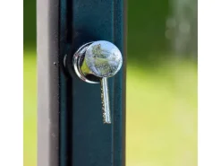 Solardusche aus Harz mit Fußwaschhahn 25 l Grau*Gre Discount