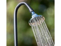 Gre Outdoor Duschen|Solardusche Holzoptik aus PVC 9 l Holzfarben