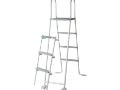 Stahlwand-Pool Atlantis 1.000 cm x 550 cm x 132 cm Oval Weiß*Gre Sale