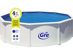 Gre Aufstellpools|Stahlwand-Pool Fidji Ø 460 cm x 120 cm Rund Weiß