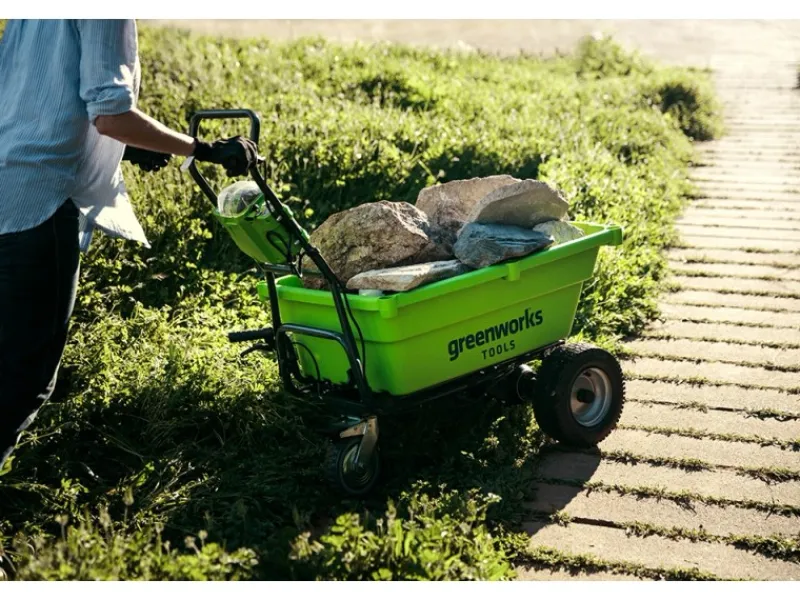 Greenworks Weitere Gartenhelfer|Akku-Schubkarre G40GC 40 V Grün