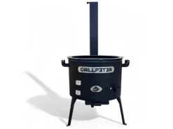 Grillpeter Feuerkörbe|Utschak Asamat mit Abzugsrohr D45 cm Feuerofen für Kazan 12-22 Liter Uchag