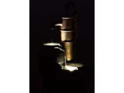 Dobar Brunnenpumpe|Gartenbrunnen|Großer Design-Gartenbrunnen mit Handpumpe 47,5 cm x 38,5 cm x 84 cm