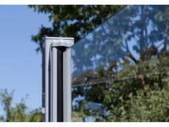 GroJa Balkonsichtschutz|Sichtschutzzaun Ambiente Senkrecht 90 cm x 180 cm x 0,8 cm