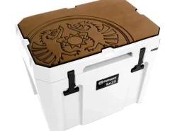 Haft-Auflage für Kühlbox kx25 Braun mit Drachenemblem*Petromax Online