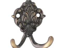 Campingzubehör|Rechen|Haken 507, Altmessing brüniert