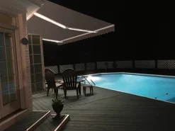 Spettmann Markisen|Halbkassetten Markise SUN LED 400 x 300 cm Gestell Anthrazit Tuch NHK re.