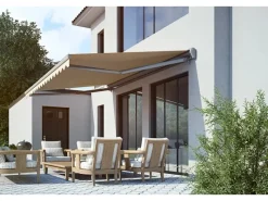 Spettmann Markisen|Halbkassetten Markise SUN LED 300 x 200 cm Gestell Anthrazit Tuch NHK li.