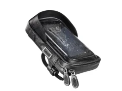 Hama Fahrräder|Handy-Tasche für Fahrrad-/Motorrad 360°-Drehbar Wasserabweisend Schwarz