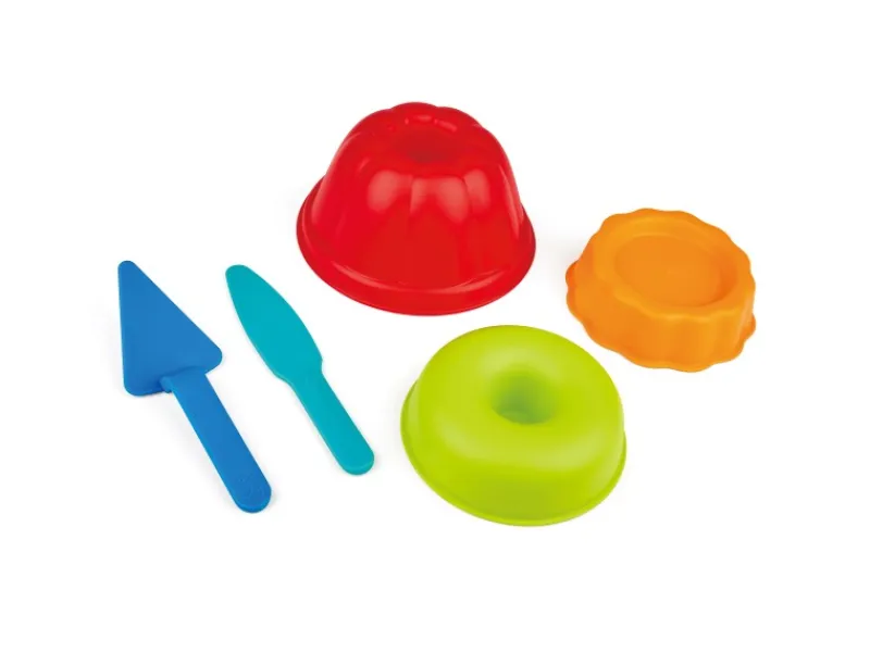 Hape Wasserspielzeug|Sandspielzeug Backstube-Förmchen Kunststoff 5-teilig Mehrfarbig