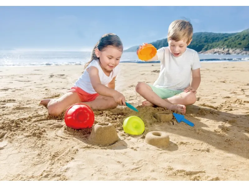 Hape Wasserspielzeug|Sandspielzeug Backstube-Förmchen Kunststoff 5-teilig Mehrfarbig