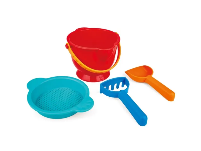 Hape Rechen|Sandspielzeug Grundstattung 4-teilig Kunststoff Mehrfarbig