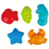 Hape Wasserspielzeug|Sandspielzeug Meerestiere-Förmchen Kunststoff 5-teilig Mehrfarbig