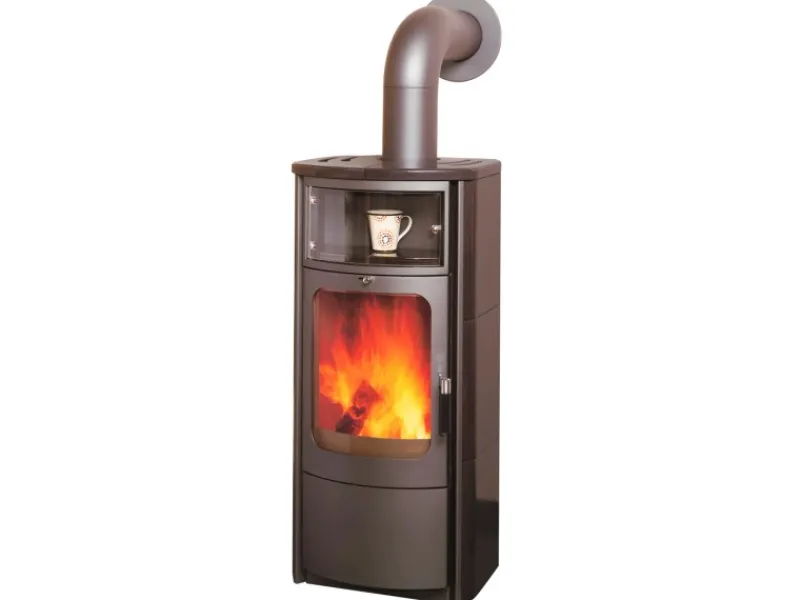 Hark Rechen|Dauerbrand-Kaminofen Opera-B Meteorschwarz 7 kW mit Automatik EEK: A+