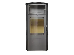 Hark Rechen|Dauerbrand-Kaminofen Opera-B Meteorschwarz 7 kW mit Automatik EEK: A+