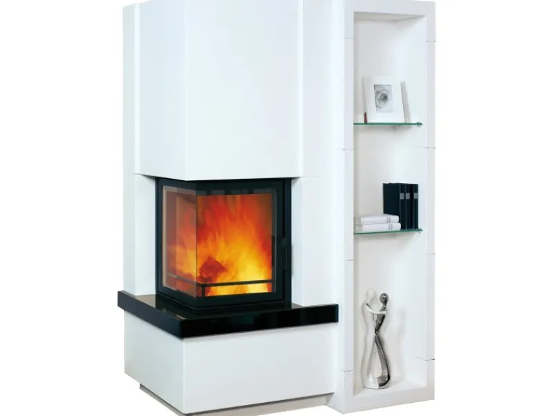 Hark Rechen|Easy 500 Kaminofen Granit Schwarz 5 kW mit Automatik