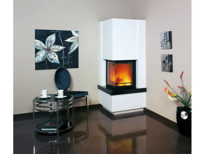 Hark Rechen|Easy 500 Kaminofen Granit Schwarz 8 kW mit Automatik