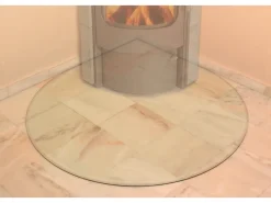 Glasbodenplatte Tropfenform mit Facettenschliff*Hark Discount