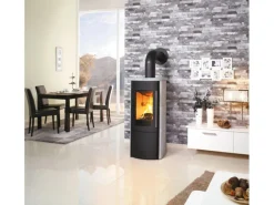 Hark Rechen|Kaminofen Lova ECOplus RUA Naturstein Grau 6 kW Automatik